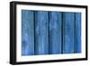 Blue Wood Texture with Natural Patterns-tombaky-Framed Photographic Print