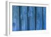 Blue Wood Texture with Natural Patterns-tombaky-Framed Photographic Print