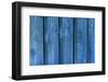 Blue Wood Texture with Natural Patterns-tombaky-Framed Photographic Print