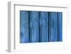 Blue Wood Texture with Natural Patterns-tombaky-Framed Photographic Print