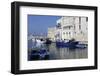 Blue Wooden Boats and Fishing Vessels in the Walled Harbour of Monopoli in Apulia, Italy, Europe-Stuart Forster-Framed Photographic Print