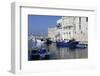 Blue Wooden Boats and Fishing Vessels in the Walled Harbour of Monopoli in Apulia, Italy, Europe-Stuart Forster-Framed Photographic Print