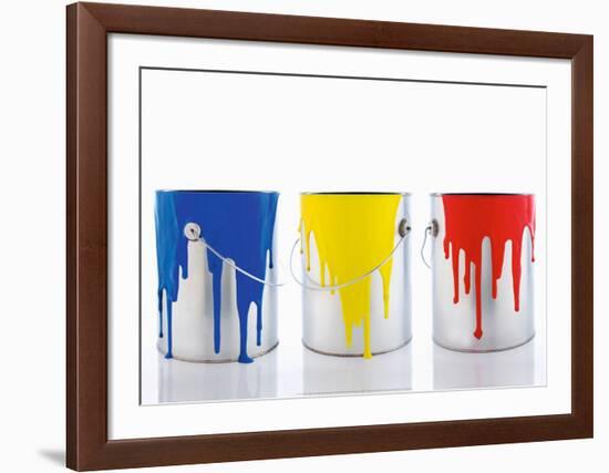 Blue, Yellow, Red-null-Framed Art Print