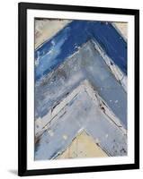 Blue Zag I-Erin Ashley-Framed Art Print