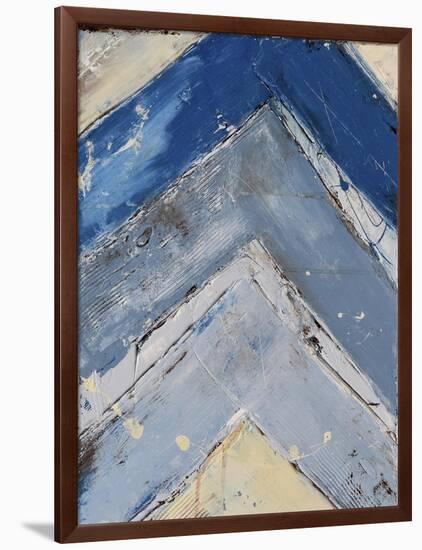 Blue Zag I-Erin Ashley-Framed Art Print