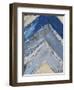 Blue Zag I-Erin Ashley-Framed Art Print