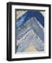 Blue Zag I-Erin Ashley-Framed Art Print