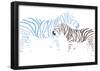 Blue Zebra-Avalisa-Framed Poster