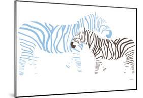 Blue Zebra-Avalisa-Mounted Poster