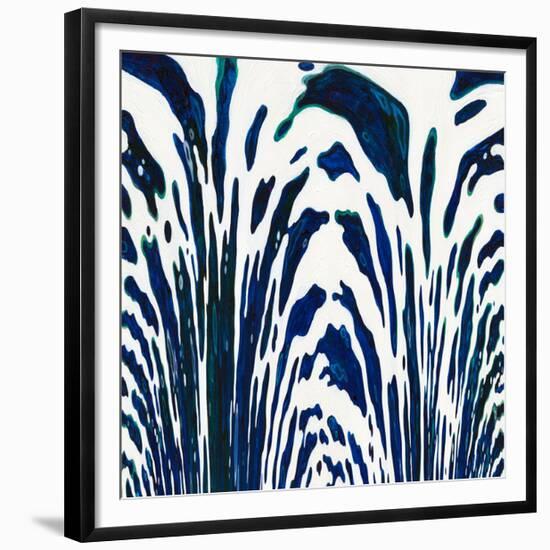 Blue Zebra-Margaret Juul-Framed Giclee Print