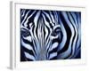 Blue Zebra-Cherie Roe Dirksen-Framed Giclee Print