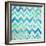 Blue Zig Zag-Patricia Pinto-Framed Art Print