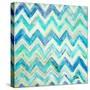 Blue Zig Zag-Patricia Pinto-Stretched Canvas