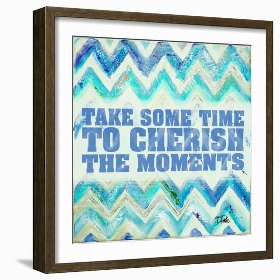 Blue Zig Zag-Patricia Pinto-Framed Art Print