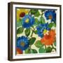 Blue Zinnias-Kim Parker-Framed Giclee Print