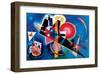 Blue-Wassily Kandinsky-Framed Premium Giclee Print