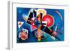 Blue-Wassily Kandinsky-Framed Premium Giclee Print