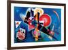 Blue-Wassily Kandinsky-Framed Premium Giclee Print