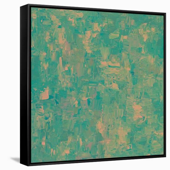 Blue-Maryse Pique-Framed Stretched Canvas