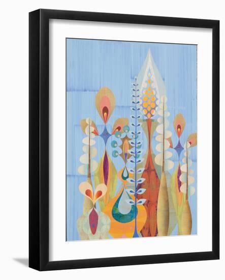 blue-Rex Ray-Framed Art Print