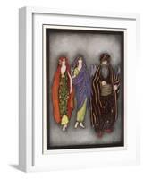 Bluebeard Alarms the Sisters-Jennie Harbour-Framed Art Print