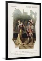 Bluebeard Confronts His Wife after Discovering Blood on the Key to the Forbidden Room-null-Framed Giclee Print