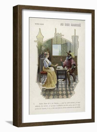 Bluebeard Forbids His Wife to Enter His Room-null-Framed Giclee Print