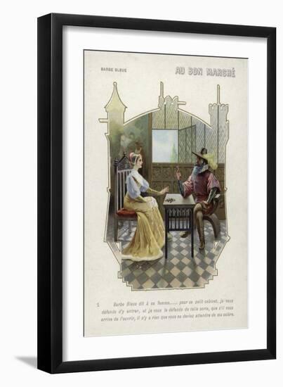 Bluebeard Forbids His Wife to Enter His Room-null-Framed Giclee Print