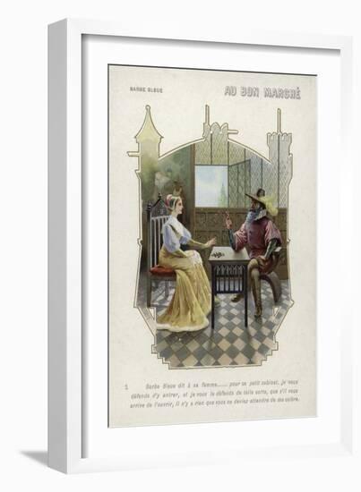 Bluebeard Forbids His Wife to Enter His Room-null-Framed Giclee Print