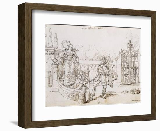 Bluebeard, Illustration for Fairy Tale-Charles Perrault-Framed Giclee Print