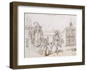 Bluebeard, Illustration for Fairy Tale-Charles Perrault-Framed Giclee Print