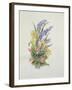 Bluebell posy with cowslips, dogroses and lily-Nell Hill-Framed Giclee Print