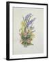 Bluebell posy with cowslips, dogroses and lily-Nell Hill-Framed Giclee Print