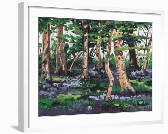 Bluebell Wood, 2009-Helen White-Framed Giclee Print