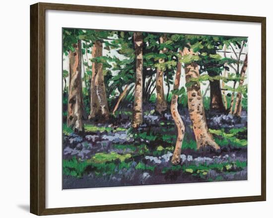 Bluebell Wood, 2009-Helen White-Framed Giclee Print