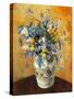 Bluebells and Narcissi in a Decorated Vase, (Oil on Canvas)-James Bolivar Manson-Stretched Canvas