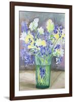 Bluebells and Yellow Flowers, 1994-Sophia Elliot-Framed Giclee Print