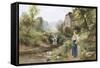 Bluebells-Ernest Walbourn-Framed Stretched Canvas