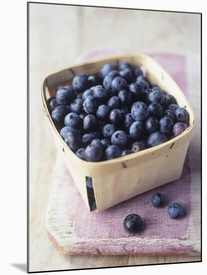 Blueberries in a Punnet-Philip Webb-Mounted Photographic Print