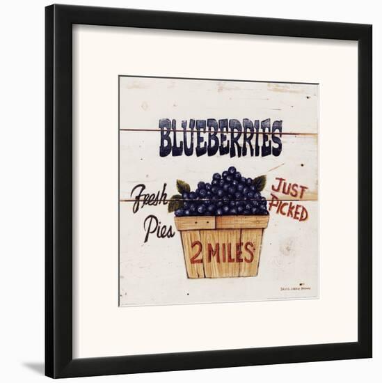 Blueberries Just Picked-David Carter Brown-Framed Art Print