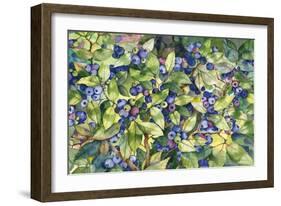 Blueberries-Kathleen Parr McKenna-Framed Art Print