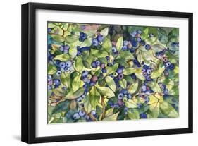 Blueberries-Kathleen Parr McKenna-Framed Art Print