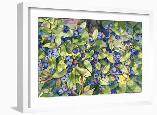 Blueberries-Kathleen Parr McKenna-Framed Art Print