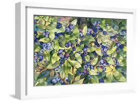 Blueberries-Kathleen Parr McKenna-Framed Art Print