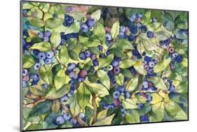 Blueberries-Kathleen Parr McKenna-Mounted Art Print