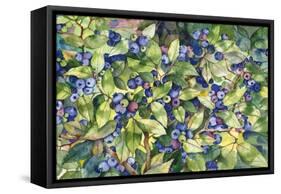 Blueberries-Kathleen Parr McKenna-Framed Stretched Canvas