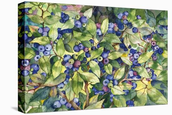 Blueberries-Kathleen Parr McKenna-Stretched Canvas