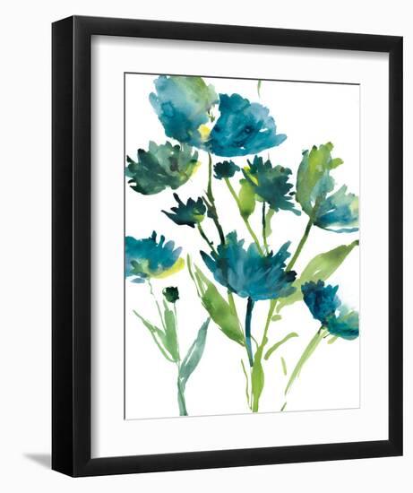 Blueberry Blooms I-Rebecca Meyers-Framed Art Print