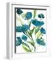 Blueberry Blooms II-Rebecca Meyers-Framed Art Print