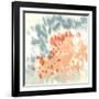 Blueberry & Coral Field I-Jennifer Goldberger-Framed Art Print